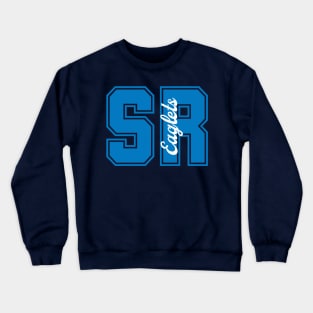 SunRidge Eaglets Collegiate Lettering Blue Crewneck Sweatshirt